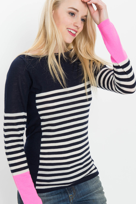 M. Patmos Cashmere Mariner Striped Sweater M. Patmos Cashmere Mariner Striped Sweater