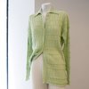 Rus Reflet Knit Shirt - Pale Green - Thumbnail 1