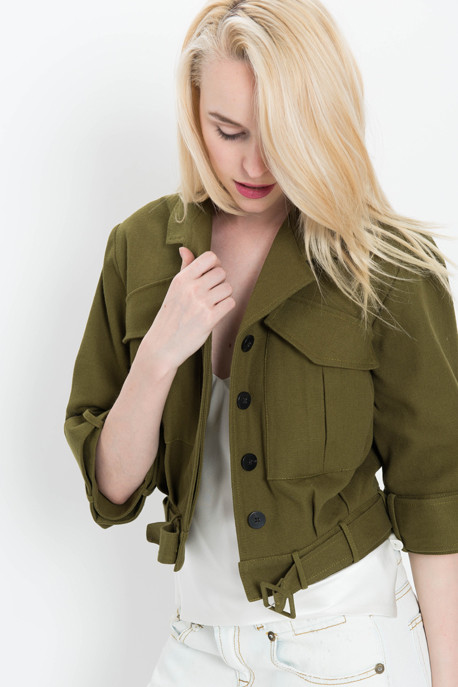 Cropped Military Jacket Cropped Military Jacket