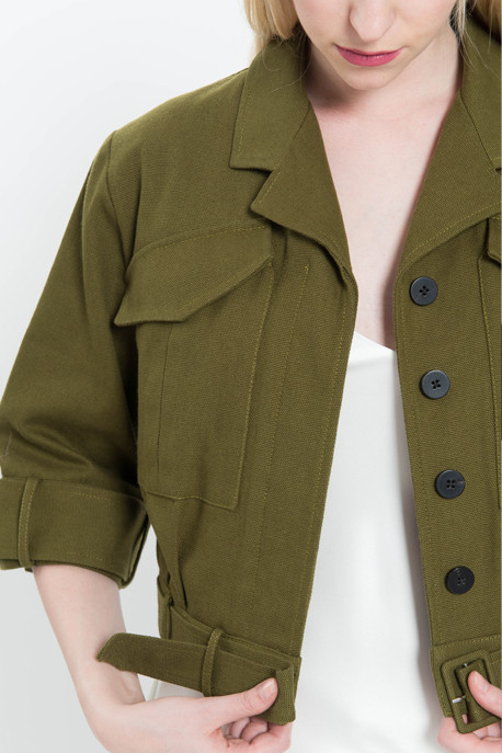 Cropped Military Jacket Cropped Military Jacket