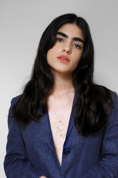 Young Frankk Hand Necklace, Gold Plated Young Frankk Hand Necklace, Gold Plated