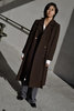 Vintage Chocolate Overcoat - Brown - Thumbnail 1