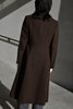 Vintage Chocolate Overcoat - Brown - Thumbnail 5