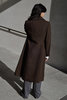 Vintage Chocolate Overcoat - Brown - Thumbnail 6