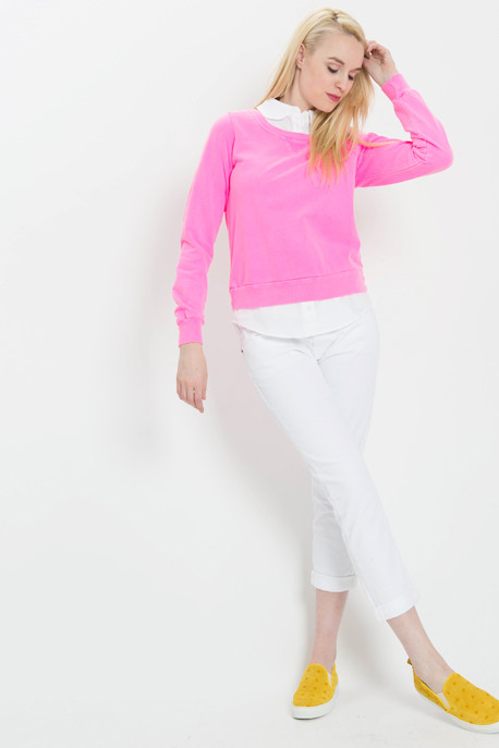Clu Layered Sweatshirt with Collar Clu Layered Sweatshirt with Collar