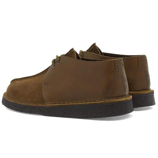 Clarks Desert Trek shoes - Olive Combi Clarks Desert Trek shoes - Olive Combi