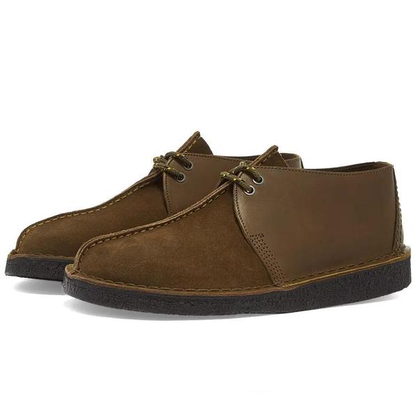 Clarks Desert Trek shoes - Olive Combi Clarks Desert Trek shoes - Olive Combi