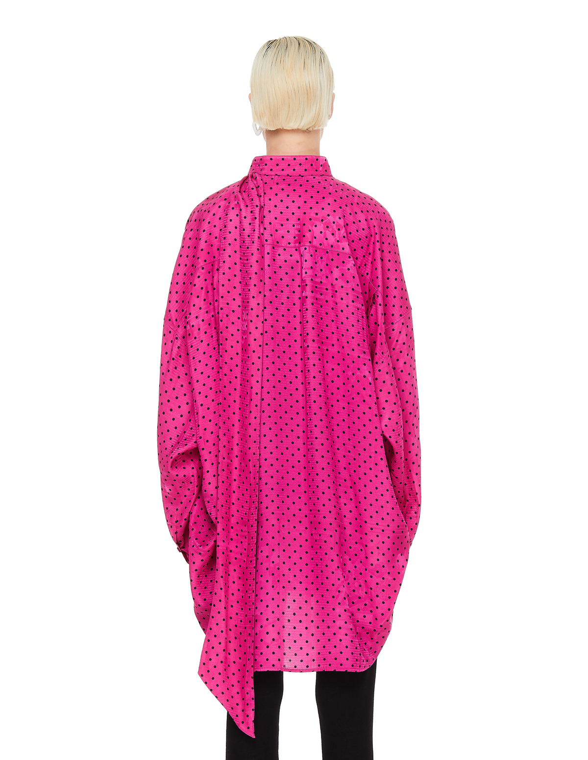 Balenciaga Pink Polka Dot Shirt | Garmentory