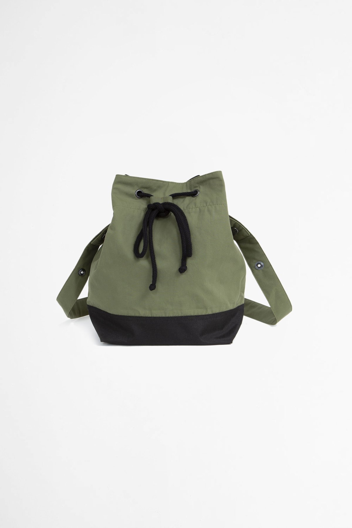 Margaret Howell Soft bucket proofed plainweave cotton sage bag