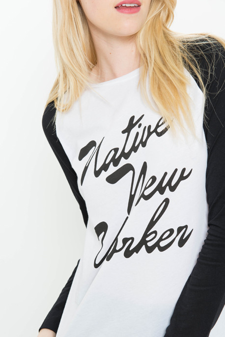 Native New Yorker Flock Baseball Tee Native New Yorker Flock Baseball Tee