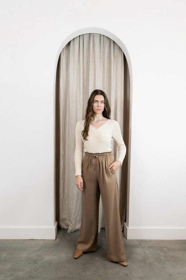 SHAINA MOTE LOUNGE PANT - CAMEL SHAINA MOTE LOUNGE PANT - CAMEL