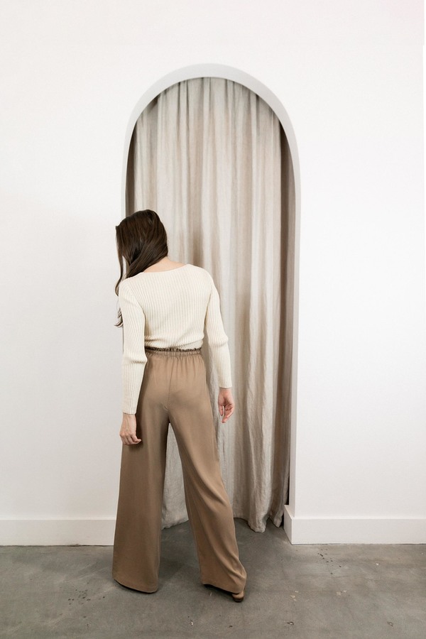 SHAINA MOTE LOUNGE PANT - CAMEL SHAINA MOTE LOUNGE PANT - CAMEL