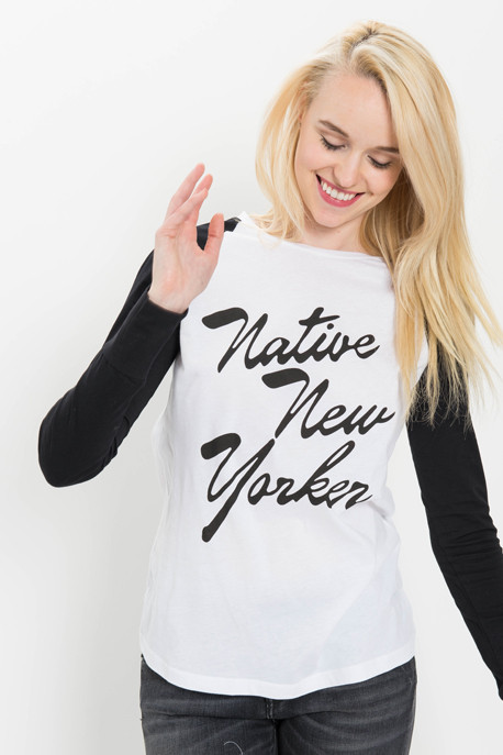 Native New Yorker Flock Baseball Tee Native New Yorker Flock Baseball Tee