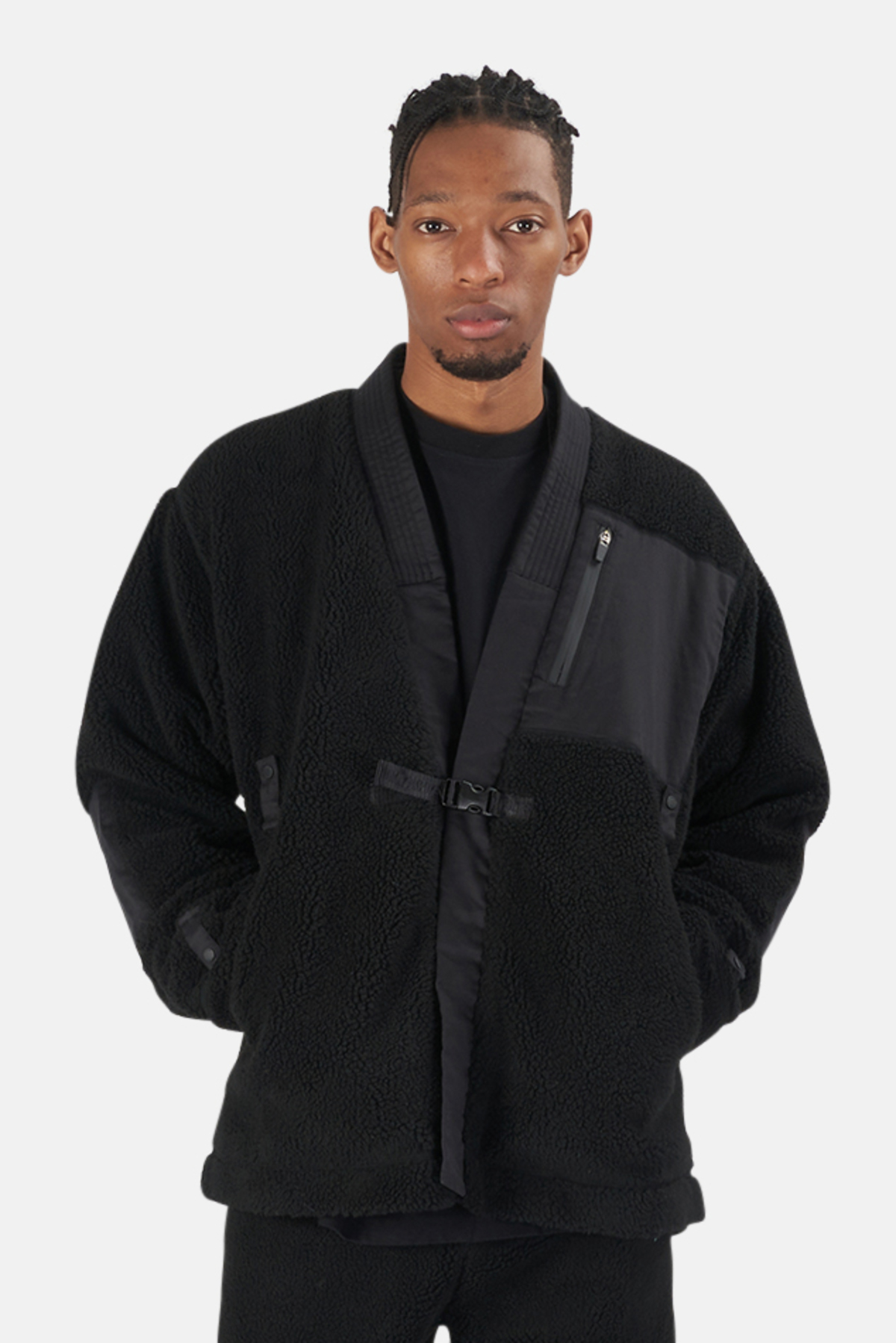 Maharishi Sherpa Kimono Tops - Black | Garmentory