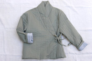 quilted wrap jacket
