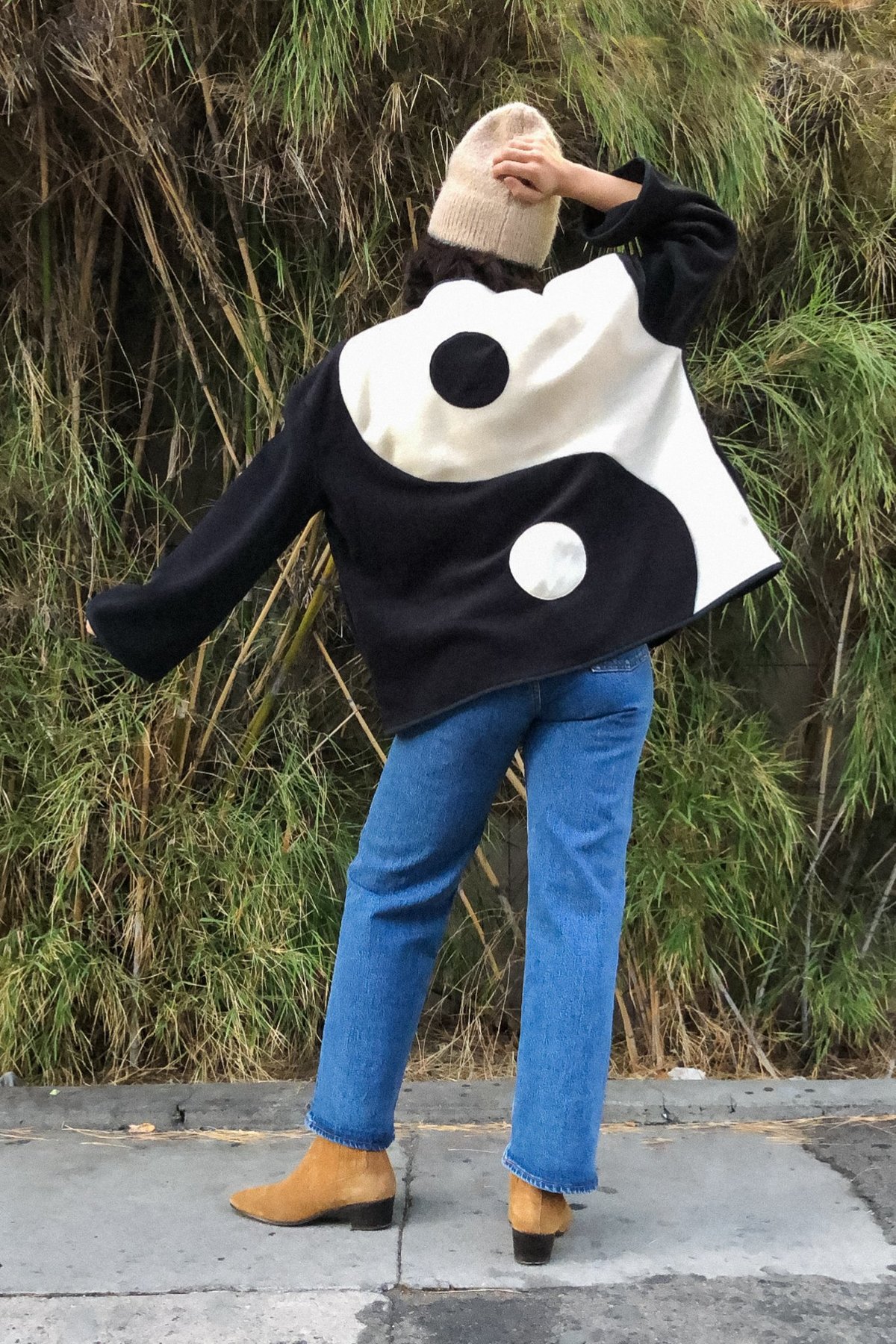 【激安通販オンラインショップ】 Gron Garmentory | Black - Jacket Yang Yin Noor Kulle ジャケット・アウター