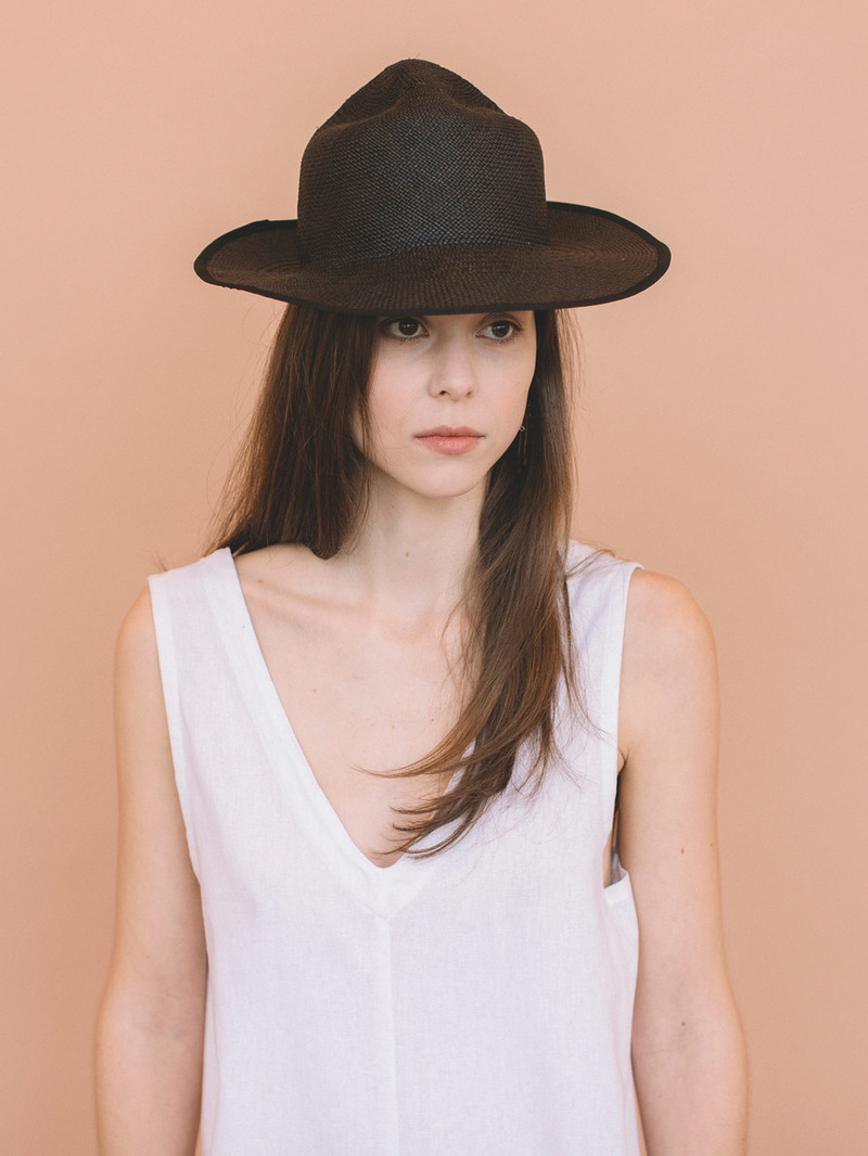 Brookes Boswell Yama Imo Felt Hat Brookes Boswell Yama Imo Hat - Black | Garmentory main image 3