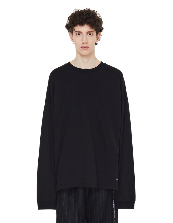 Mastermind WORLD Black Cotton Printed L/S T-shirt | Garmentory