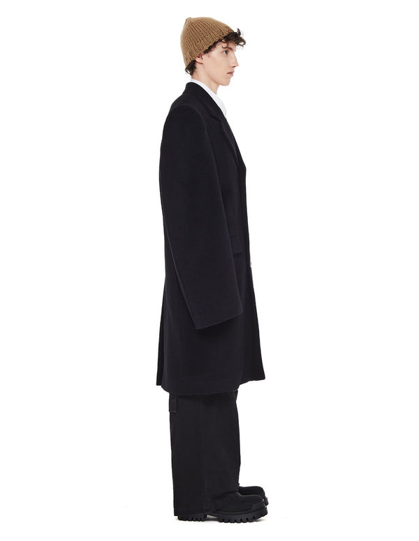 Balenciaga Alpaca Oversize Coat - Black | Garmentory