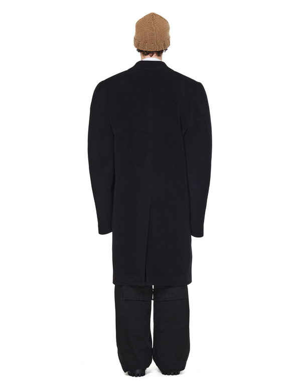 Balenciaga Alpaca Oversize Coat - Black | Garmentory