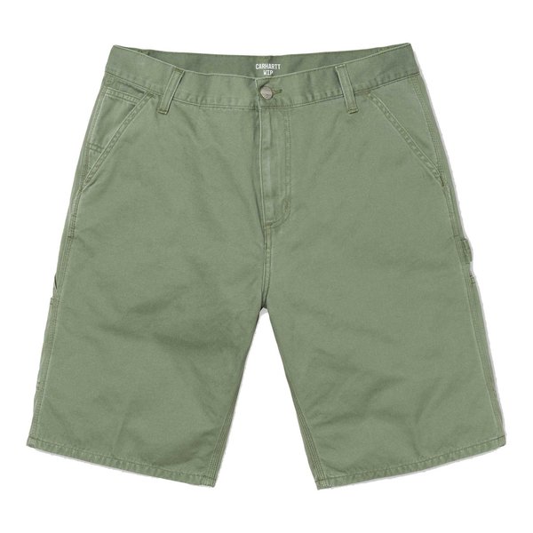CARHARTT WIP Ruck Single Knee Short - Green Stone Washed | Garmentory