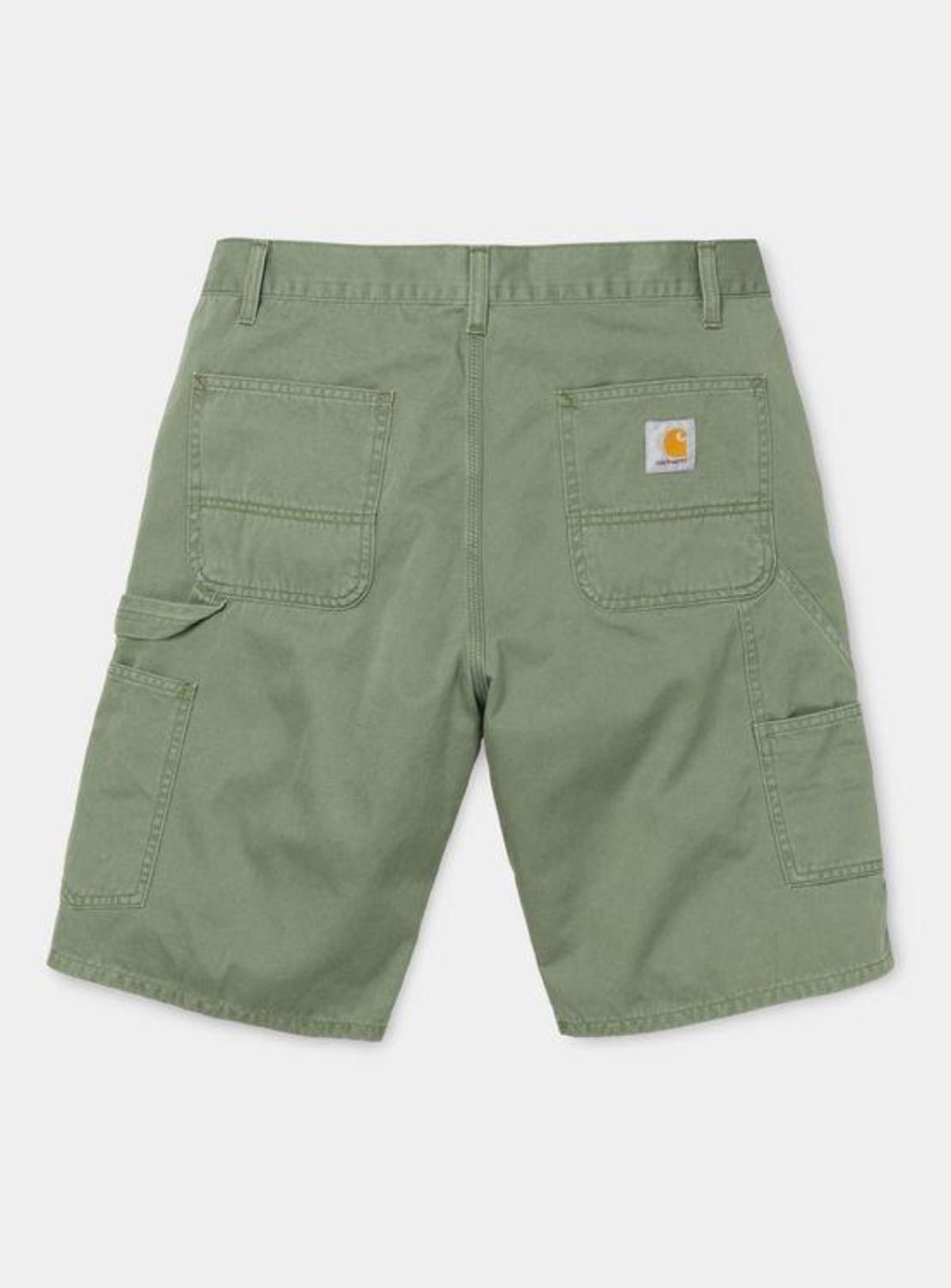 CARHARTT WIP Ruck Single Knee Short - Green Stone Washed | Garmentory