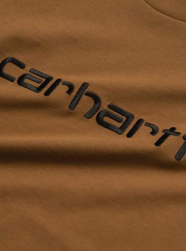 Carhartt WIP S/S Carhartt Tricol T-Shirt - Brown/Black/Grey Carhartt WIP S/S Carhartt Tricol T-Shirt - Brown/Black/Grey