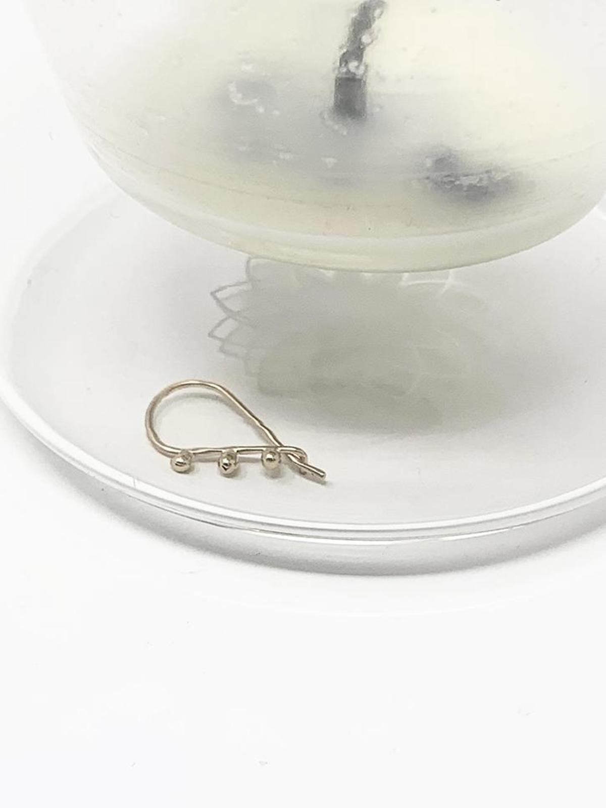 Quarry Triptych Bump Earring - 14k Gold - Image 2 of 5