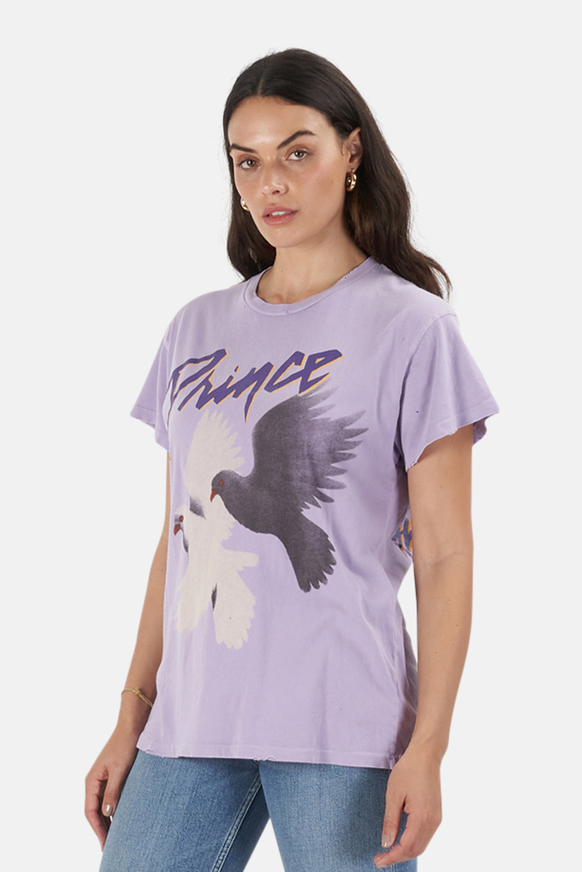 MadeWorn Rock Prince & The Revolution T-Shirt - Lilac - Image 3 of 5