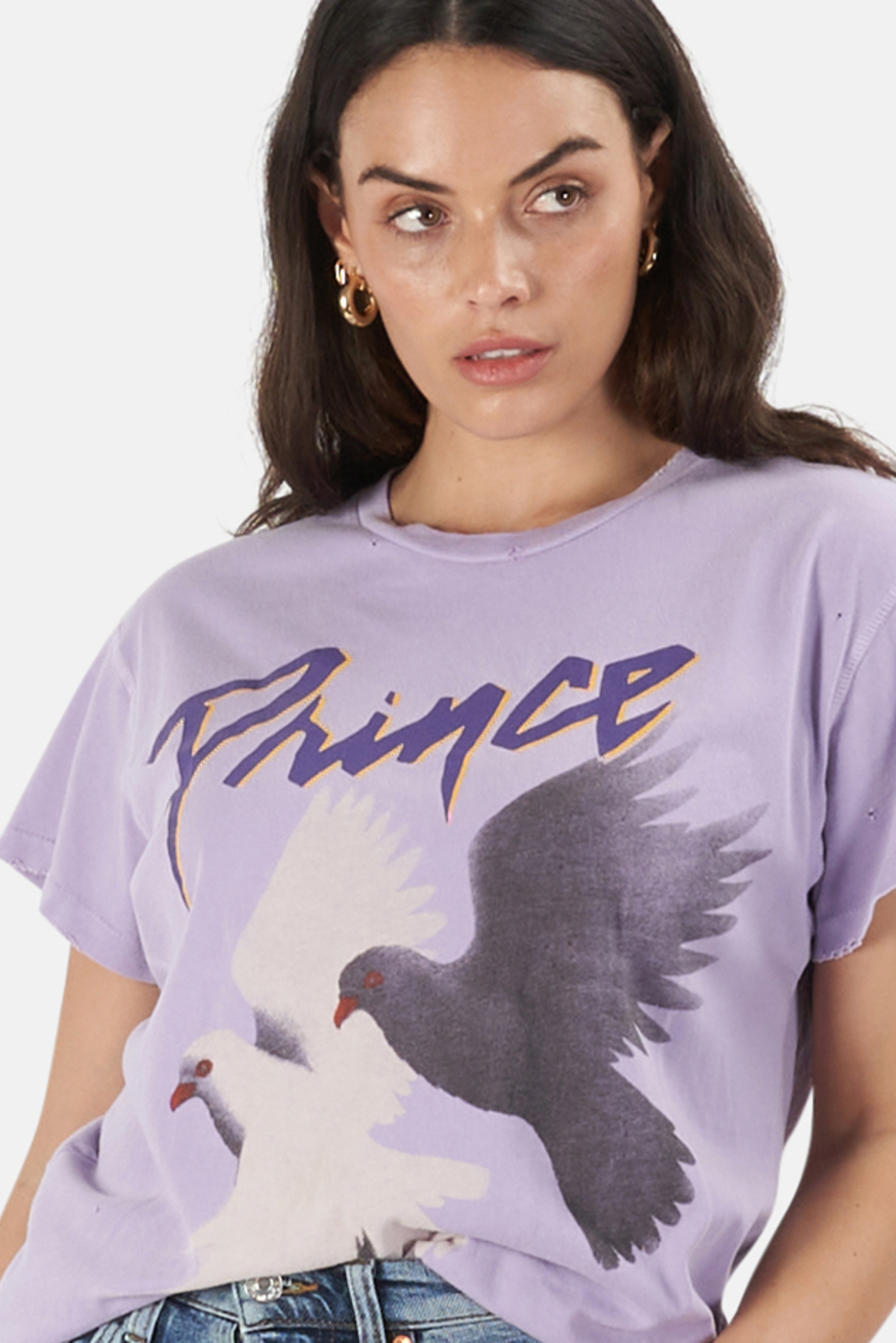 MadeWorn Rock Prince & The Revolution T-Shirt - Lilac - Image 5 of 5