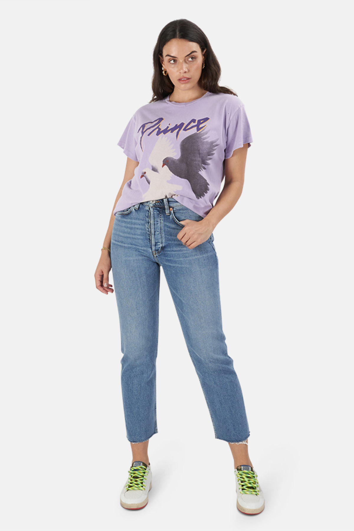 MadeWorn Rock Prince & The Revolution T-Shirt - Lilac - Image 1 of 5