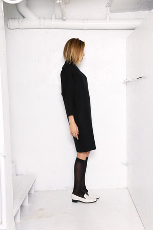Intentionally Blank ANGLES Sweater Dress BLACK | Garmentory