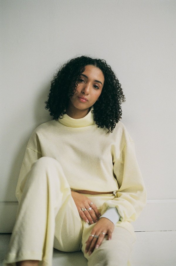 aleur Butter Waffle Sweater - Yellow