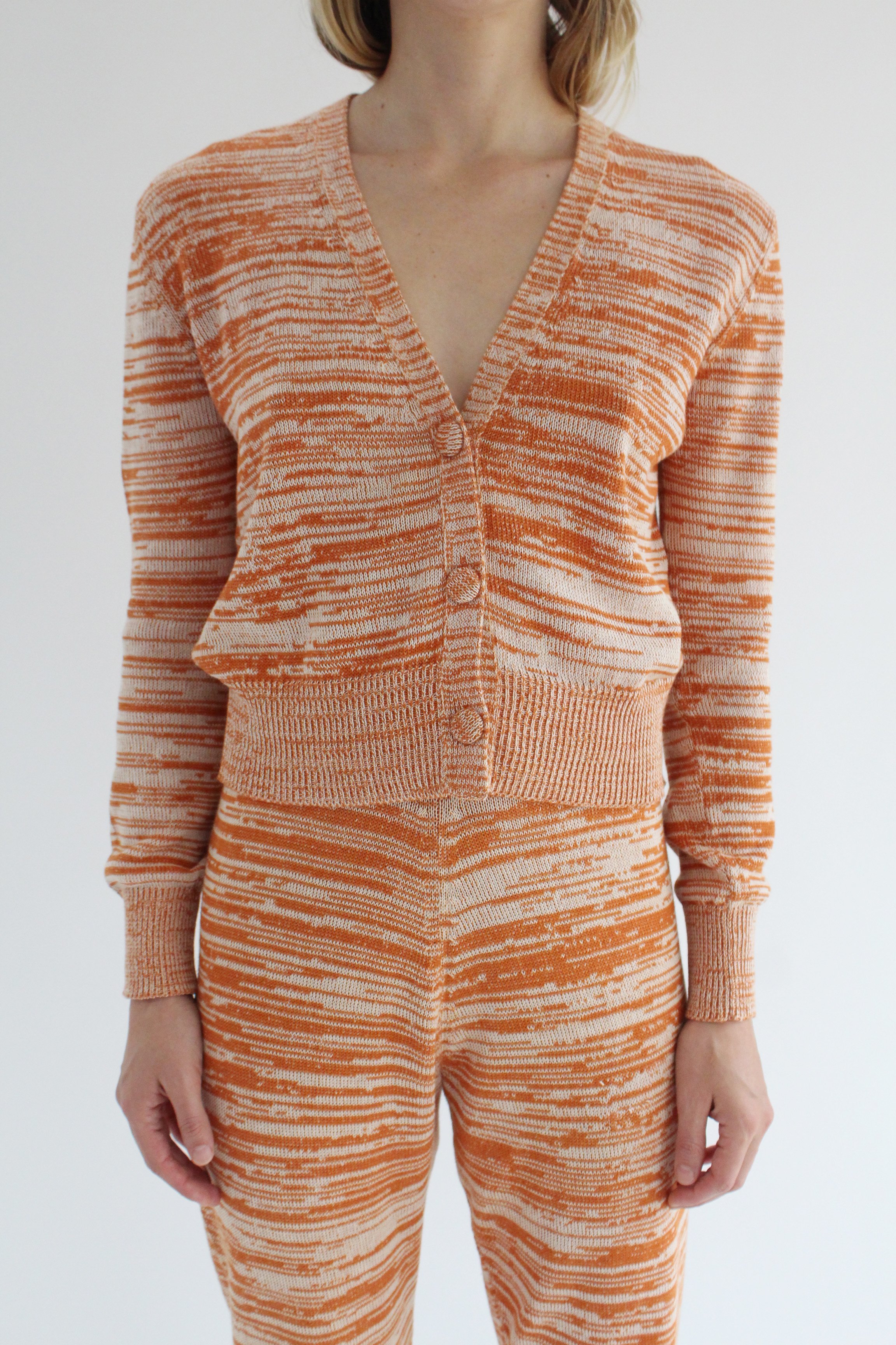 cotton knit cardigan