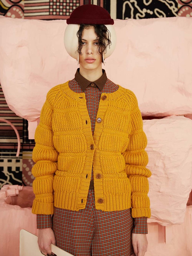 Henrik Vibskov Chunky Tubes Cardigan Gold Garmentory - Main Image