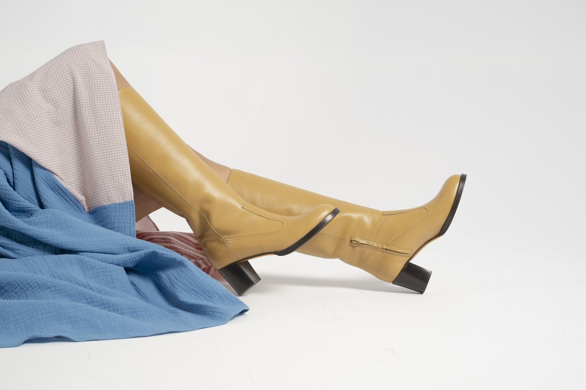 【関税込み】Maryam Nassir Zadeh パープル Norfolk ブーツ Maryam Nassir Zadeh Purple Norfolk Boots In 563 Shell | ModeSens