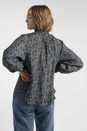 No.6 Thea Blouse - Black/Blue No.6 Thea Blouse - Black/Blue