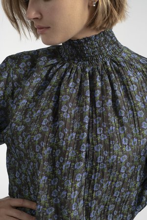 No.6 Thea Blouse - Black/Blue No.6 Thea Blouse - Black/Blue