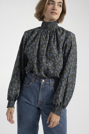 No.6 Thea Blouse - Black/Blue No.6 Thea Blouse - Black/Blue