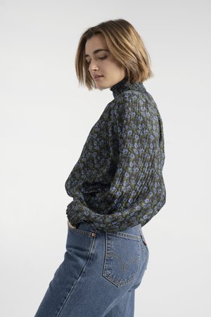 No.6 Thea Blouse - Black/Blue No.6 Thea Blouse - Black/Blue