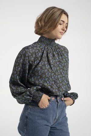 No.6 Thea Blouse - Black/Blue No.6 Thea Blouse - Black/Blue