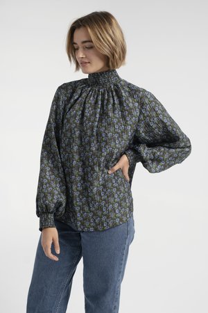 No.6 Thea Blouse - Black/Blue No.6 Thea Blouse - Black/Blue