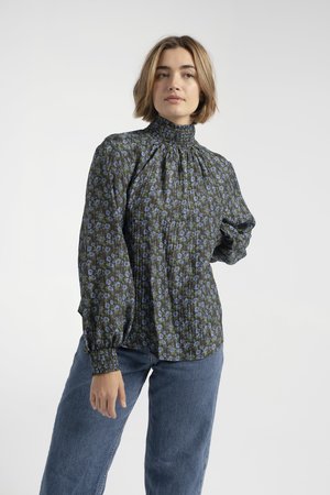 No.6 Thea Blouse - Black/Blue No.6 Thea Blouse - Black/Blue