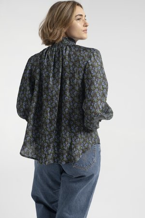 No.6 Thea Blouse - Black/Blue No.6 Thea Blouse - Black/Blue