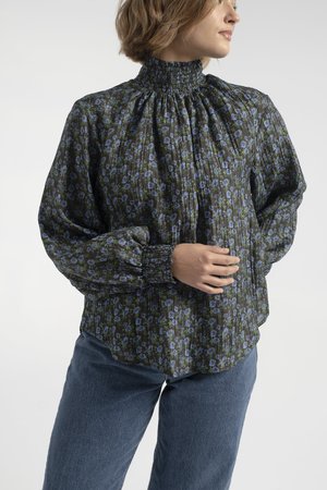 No.6 Thea Blouse - Black/Blue No.6 Thea Blouse - Black/Blue