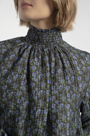 No.6 Thea Blouse - Black/Blue No.6 Thea Blouse - Black/Blue