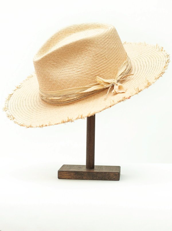 Teressa foglia Yellow Straw Fedora Hat Alchemy Works Teressa Foglia Lola straw hat | Garmentory main image 4