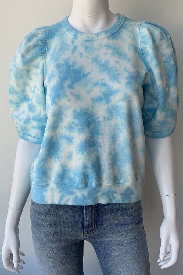 light blue tie dye sweatshirt