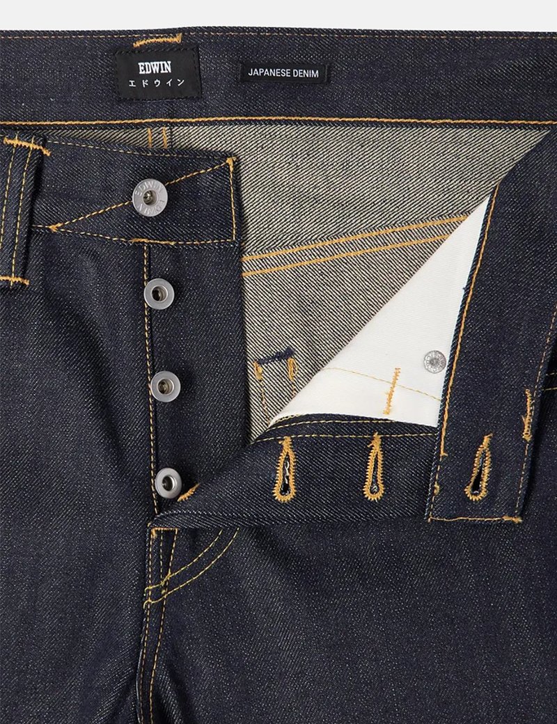 Edwin ED-55 Regular Tapered 63 Rainbow Selvage, Jean Blue