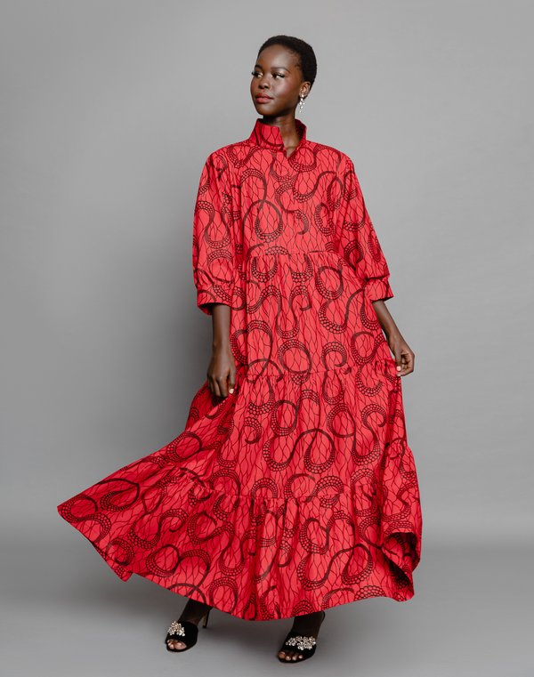 strapless open back dress Lita | Red Twisted Asymmetric Maxi Dress  Club L London